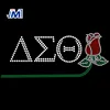 Delta Sigma Theta Korea Lead Free Hot Fix Rhinestone Motif Transfer For Shirt
