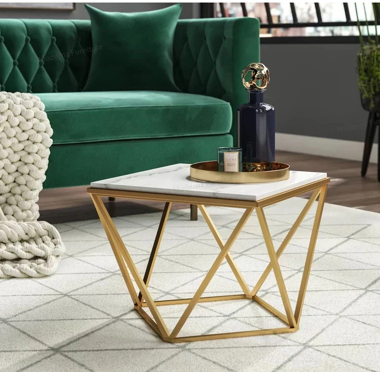 White Stone Marble Top Coffee Table For Living Room Furniture Buy