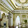 High Quality Beautiful Decorative Mouldings Plaster Of Paris Cornices plaster Flower Corner beading