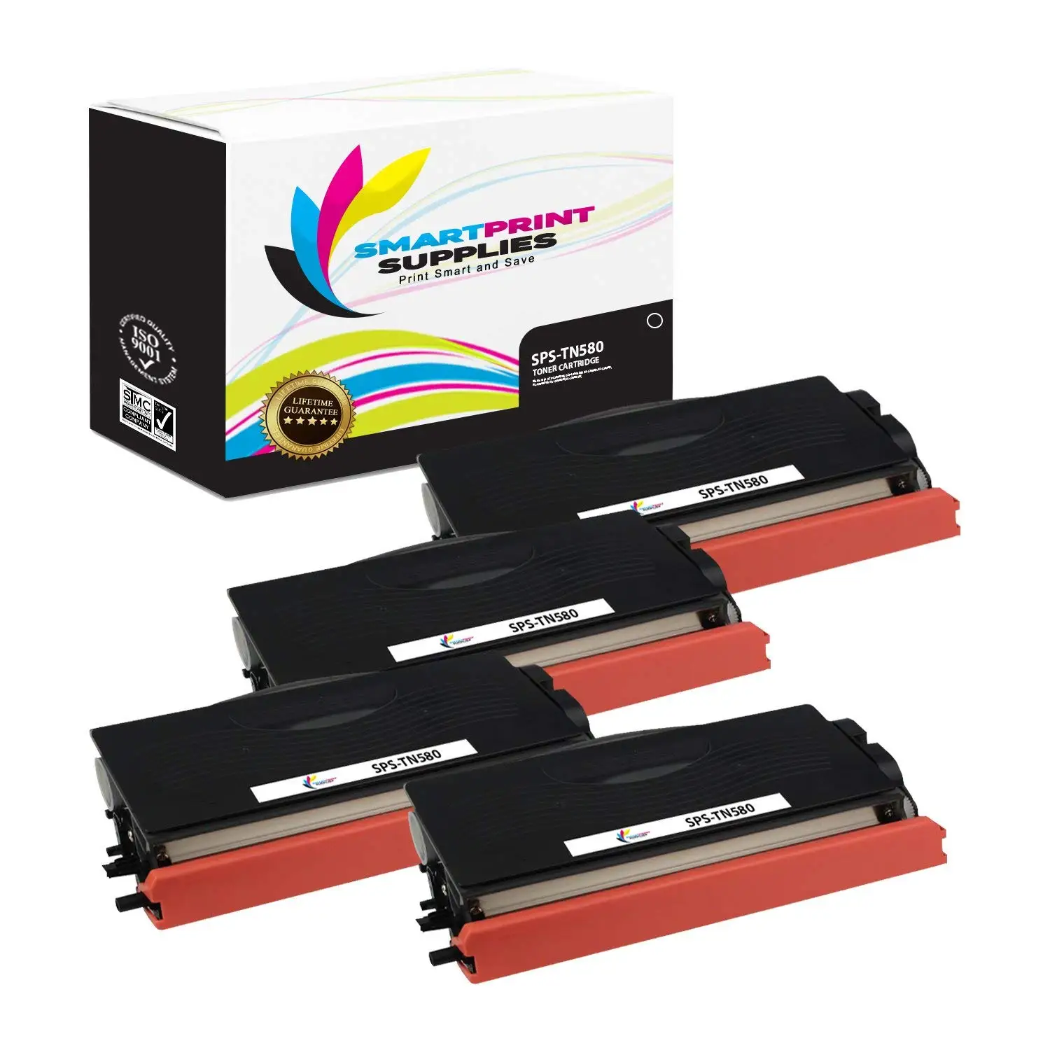 LD Compatible Brother TN580 Toner /& DR520 Drum Combo Pack 2 TN580 1 DR520