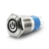 16mm Anti-Vandal High Quality IP67 Waterproof dual/three color led push button switch, machine tool electric appliance CE Rohs