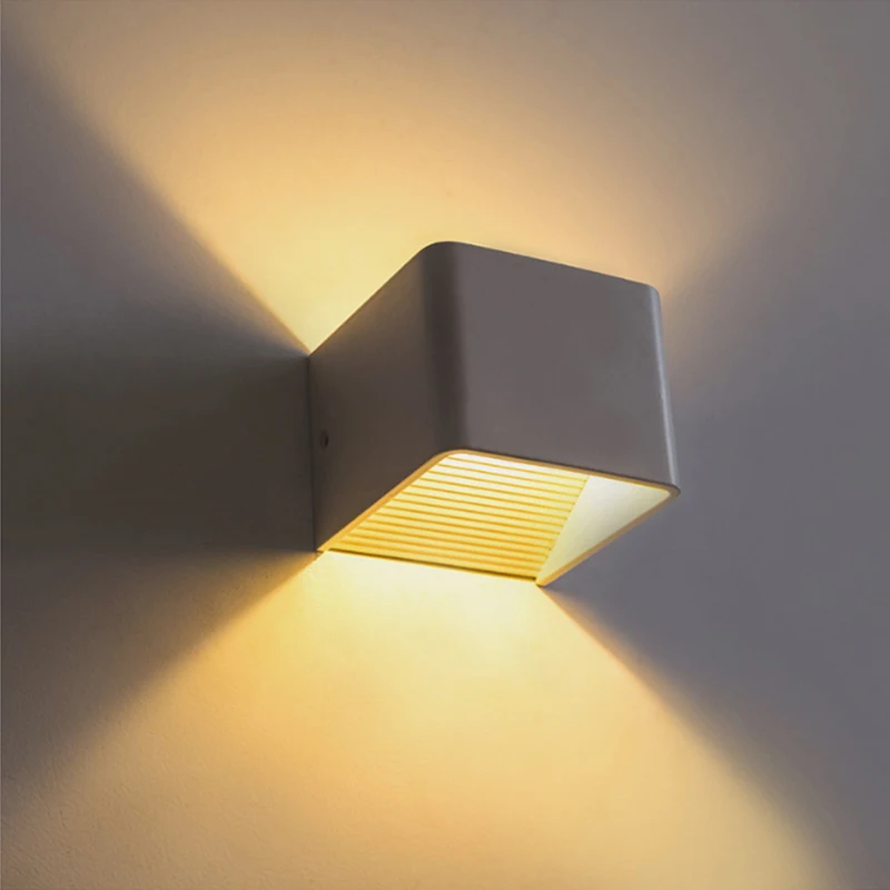 5W Modern Wall Sconce AC85-265V for Stairs Corridor Wall Lighting sconce with rgb remote controller