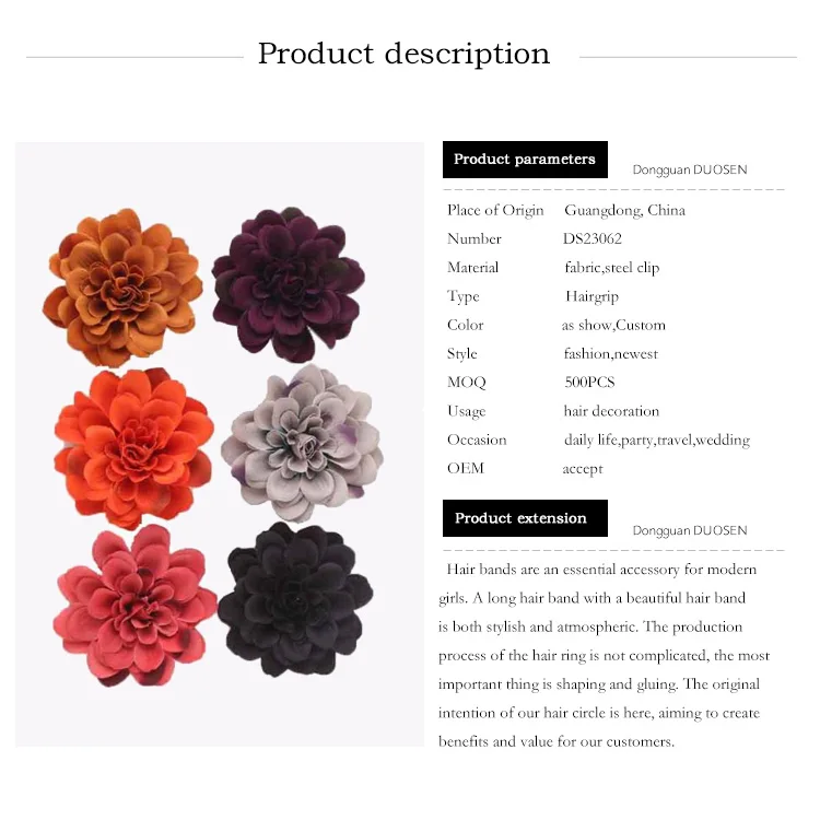 silk flowers for hair clips wholesale