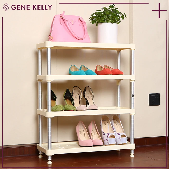 GEKE WELCOME OEM cheap custom shoe rack simple designs shoe rack organizer,4 layers promotional rack