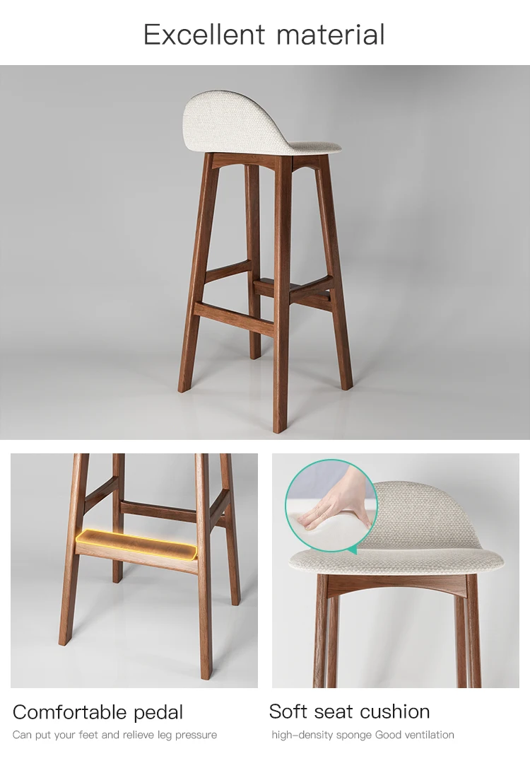 Majalis Home Furniture Soft Seat Cushion Bar Counter Wood Modern Bar