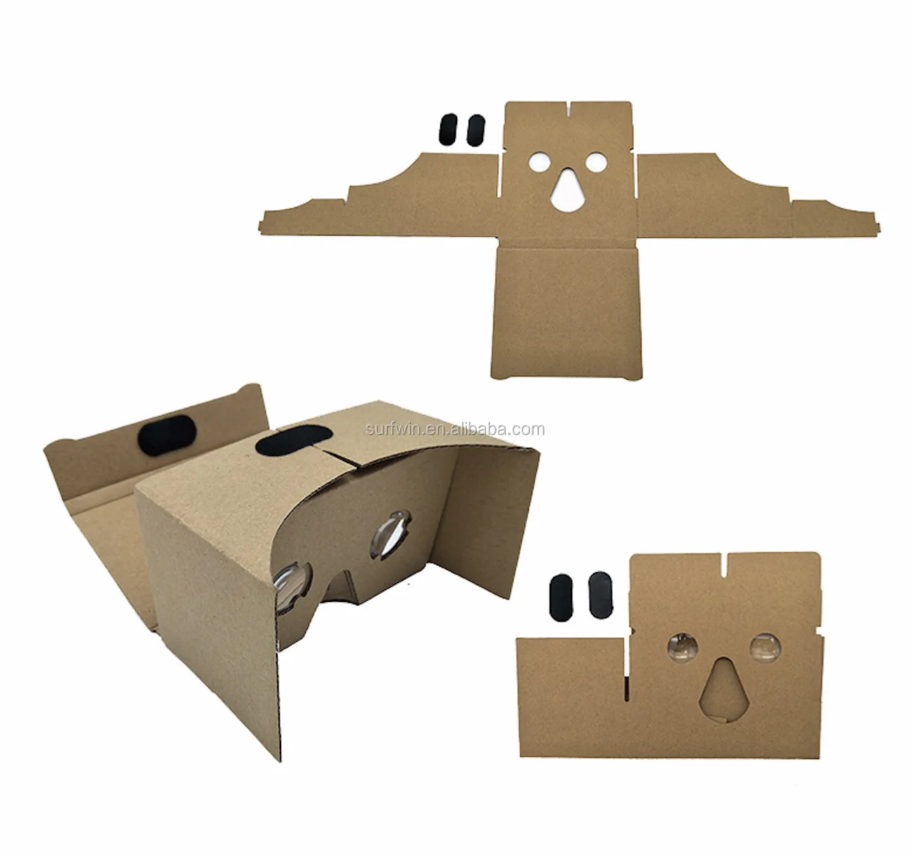 Durable DIY Google 3D VR Virtual Reality Glasses Cardboard for Mobile Phone 