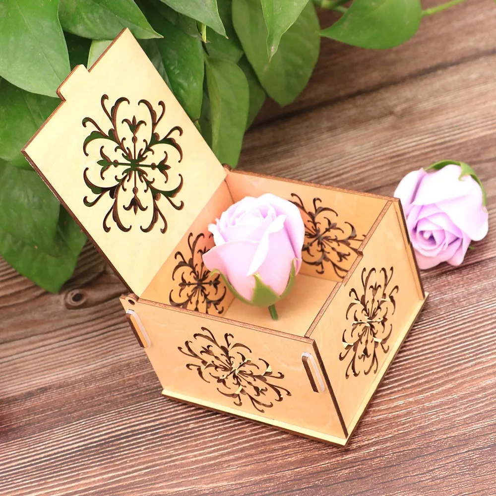 Laser Engraved Big Diy Wooden Gifts Jewelry Box For Women Buy Laser