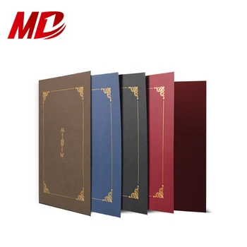Wholesale Cheap Customized Paper Certificate Holders Buy Paper