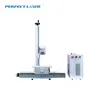 20W/30W Fiber Laser Marking Machine With Electric Shift Working Table and Exhaust System