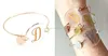 Clear Acrylic Board Disc Single Monogram Initial Bangles