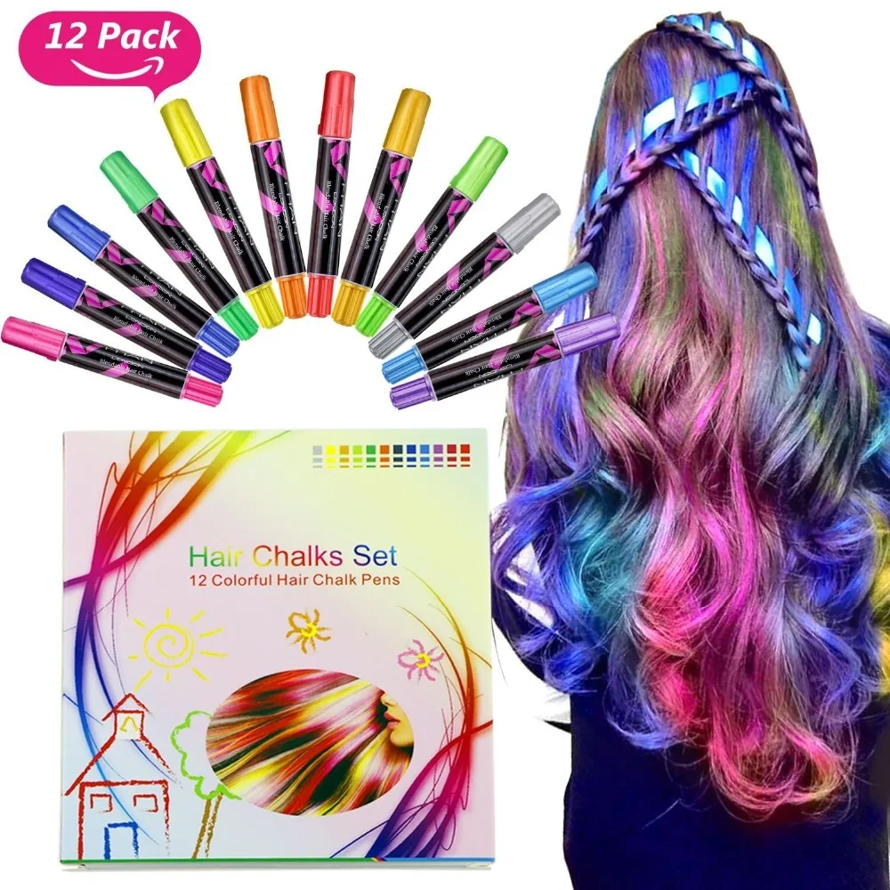 Color Chalk Set,Metallic Glitter Temporary Hair Color Pen Buy Hair