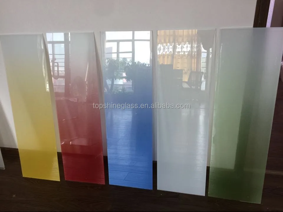 Colourful Tempered Glass/gradual Color Change Glass With En12150