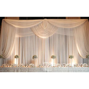 Trade Show Booth Idea Decorative Stage Backdrop Pipe And Drape