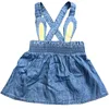P0282 Baby girl's jeans dress denim for summer wear cheap stock wholesale