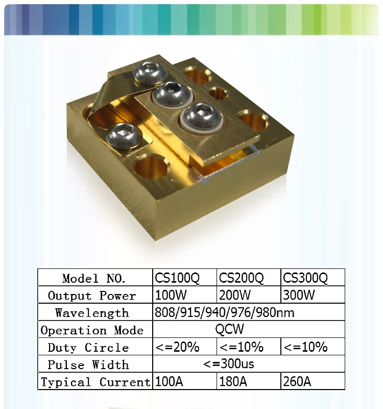 Qcw 808nm Diode Laser Bar With Cs Sealing Buy 808nm Cw Laser Diode