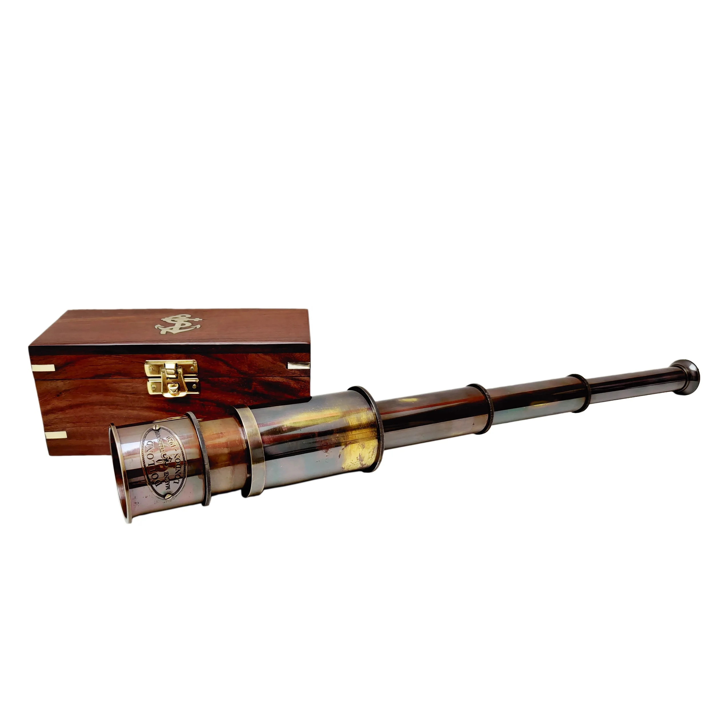 Brass Marine Telescope Dollond London 1920 Nautical Brass Antic