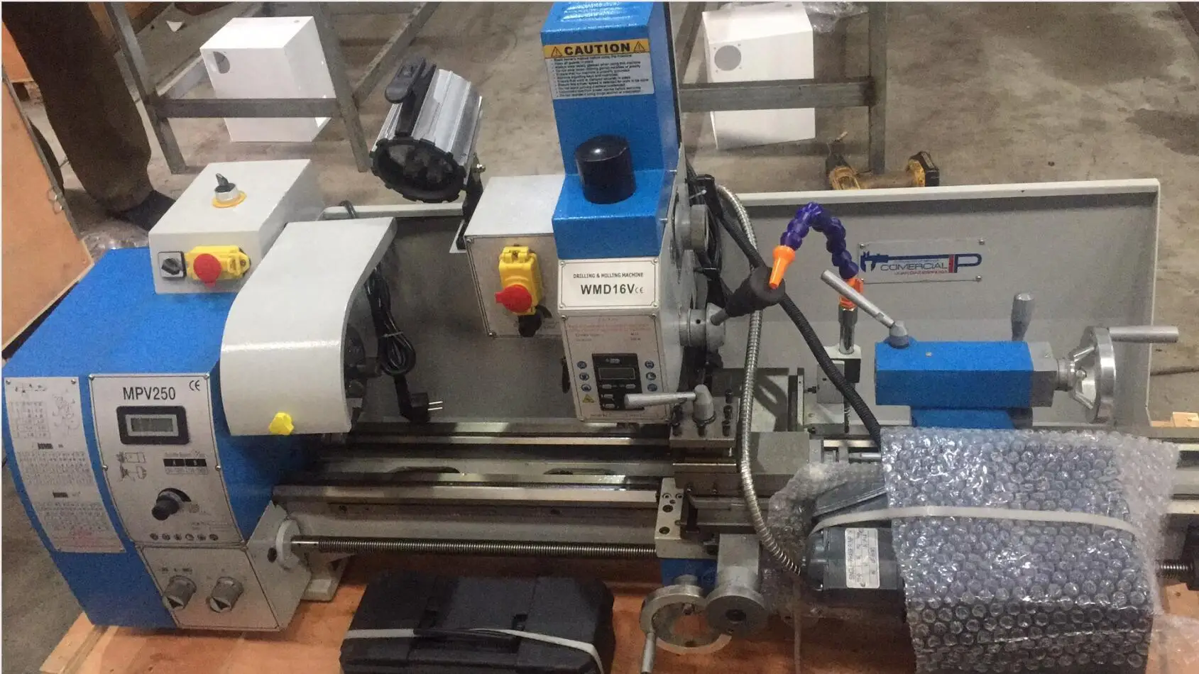 Manual Lathe Machine Mpv250 10" X 30" High Precision Variable Speed ...