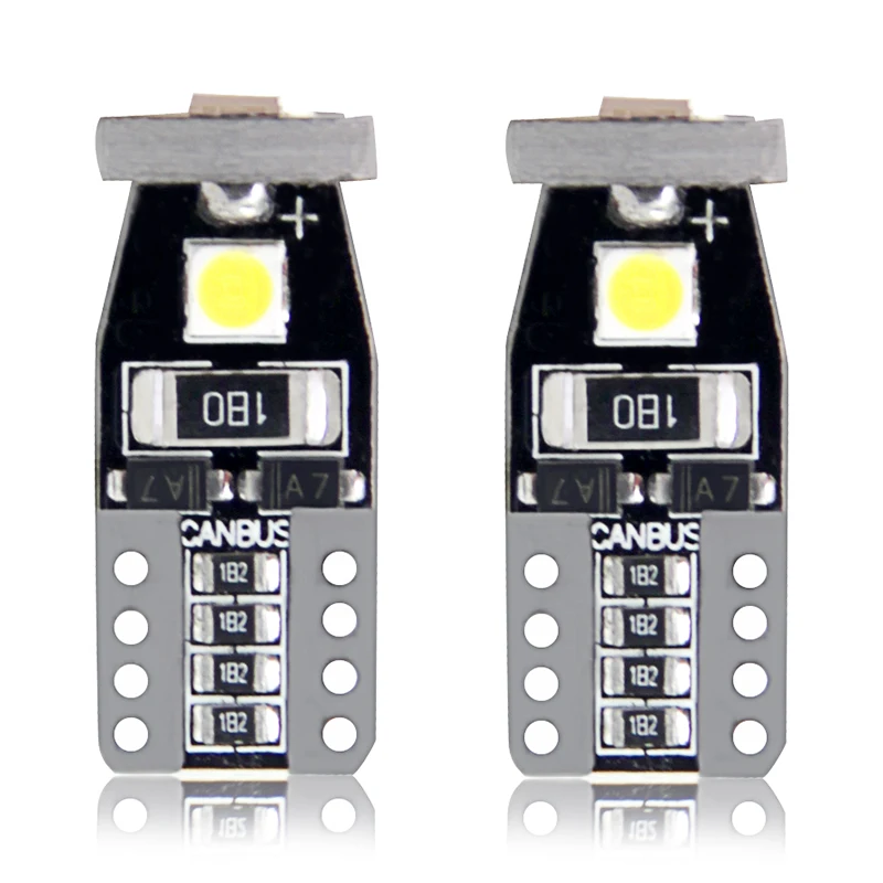 W5W 194 168 Led T10 Wedge 3030 3smd Interior Car Led Lights 12V License Plate Lights t10 Led Bulb canbus