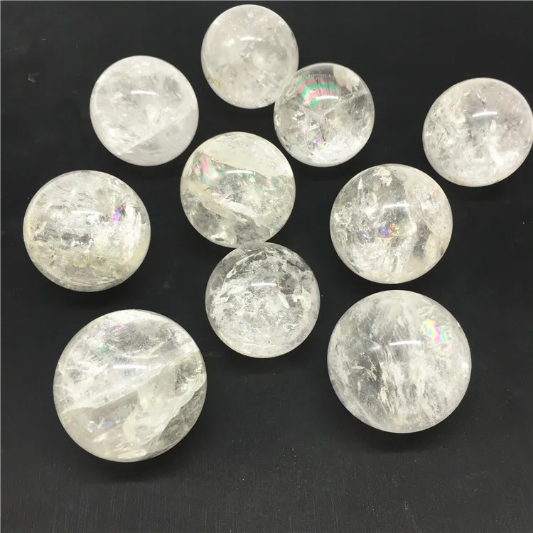 Wholesale Natural Rock Crystal Sphere Ball 40mm Clear Quartz Decorative