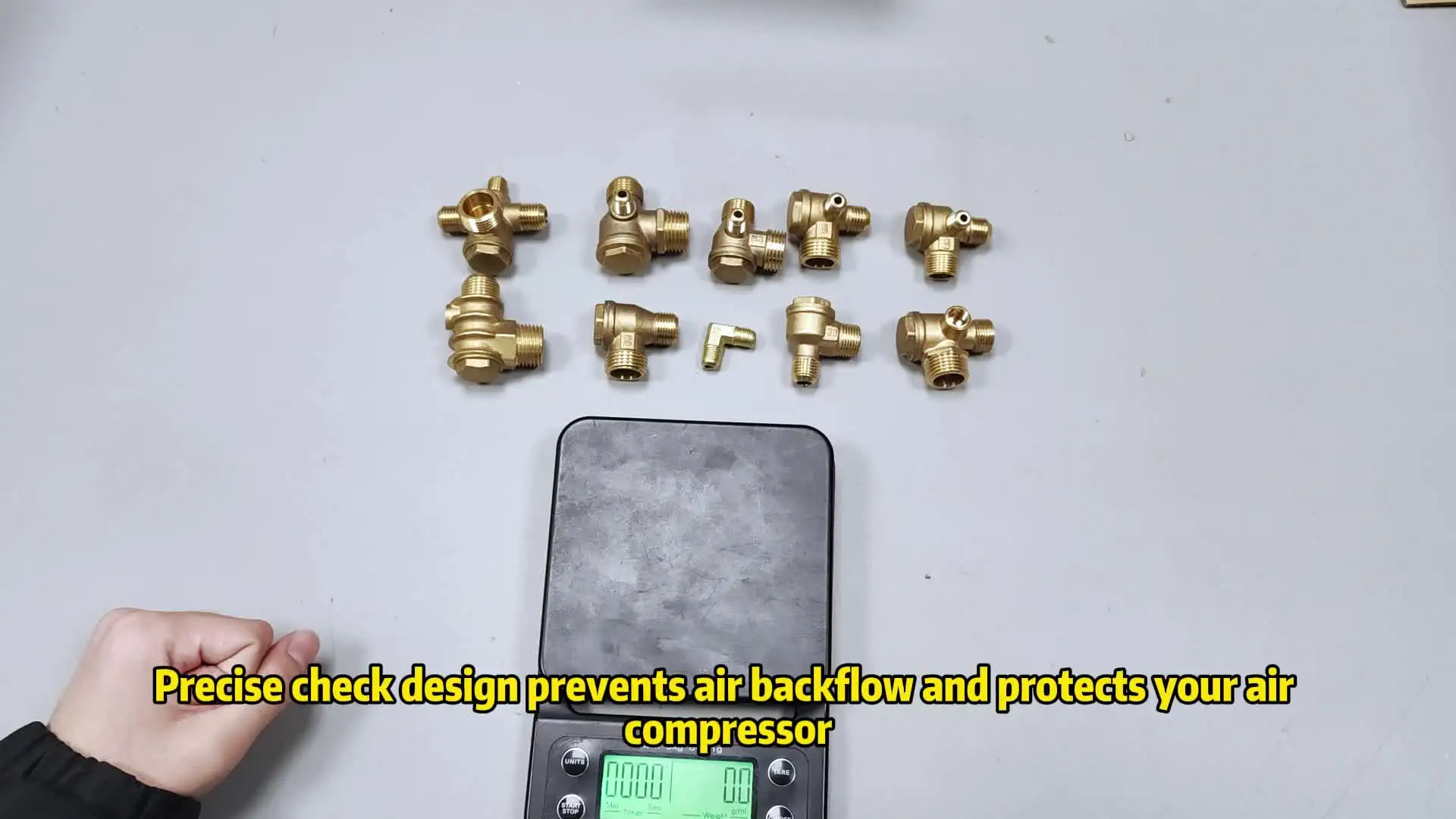 3 Way 90 Degree Brass Valve Brass Air Compressor Check Valve - 3-Way