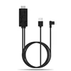 6FT 100% Original L shape 90 degree MiraScreen Digital AV Cord Adapter Compatible with iPhone iPad to HDMI Adapter Cable