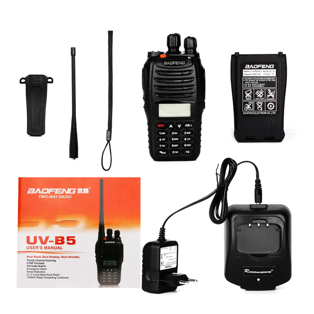 Baofeng UV-B5 dual band ham radio 2 way radio uhf vhf radio baofeng UV ...