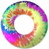 Tie Dye Pool Float - Inflatable Tube Rafts, Adults & Kids - Patch Kit Included - #1 Summer Pool Party Pool Float!