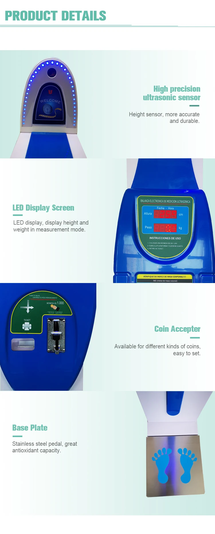 height weight blood pressure machine