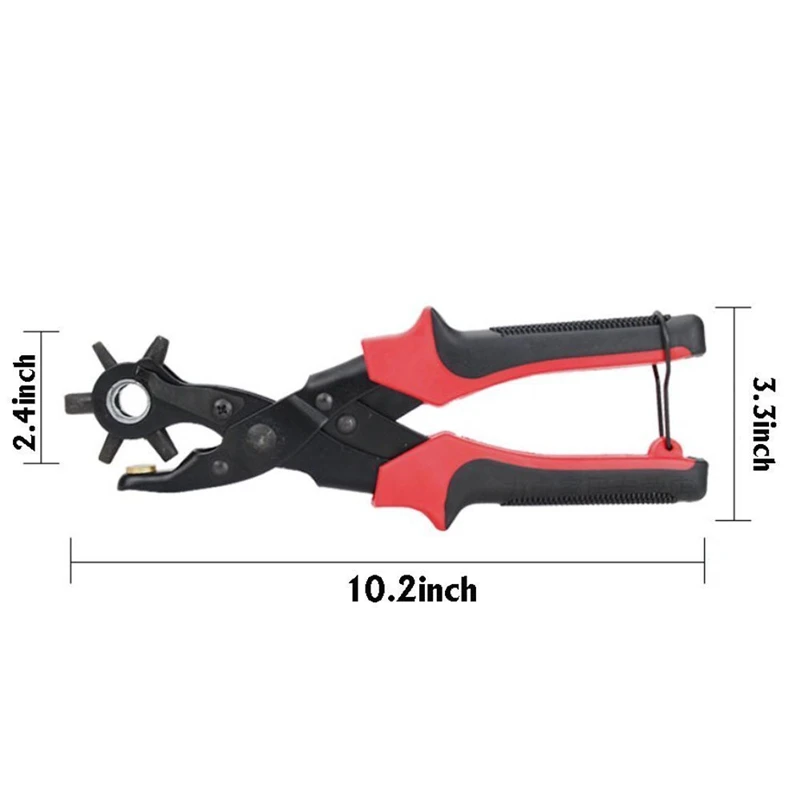 Leathercraft Punching for Leather Hole Punch for Belts Stitching Plier Perforator Eyelet Piercer Leather Craft Tools