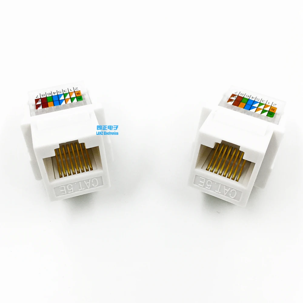 Cat5e Utp Keystone Jack Black White Color 90degree Tool Less Gold Plated Fluke Passed Unshielded Female Cable Module Buy Cat 5e Jack Connector Cat5e Adapter Internet Network Product On Alibaba Com