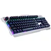 Cool DAOSOL D16 Black Double Panel Word Key 6-color Mixed Light Marquee Metal Double Panel Mechanical Keyboard