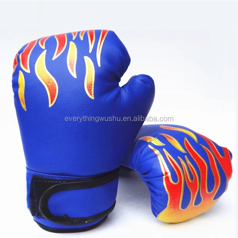 3-12 Years Children Boxing Gloves MMA Karate UFC Boxing Equipment Flame Boxing Set