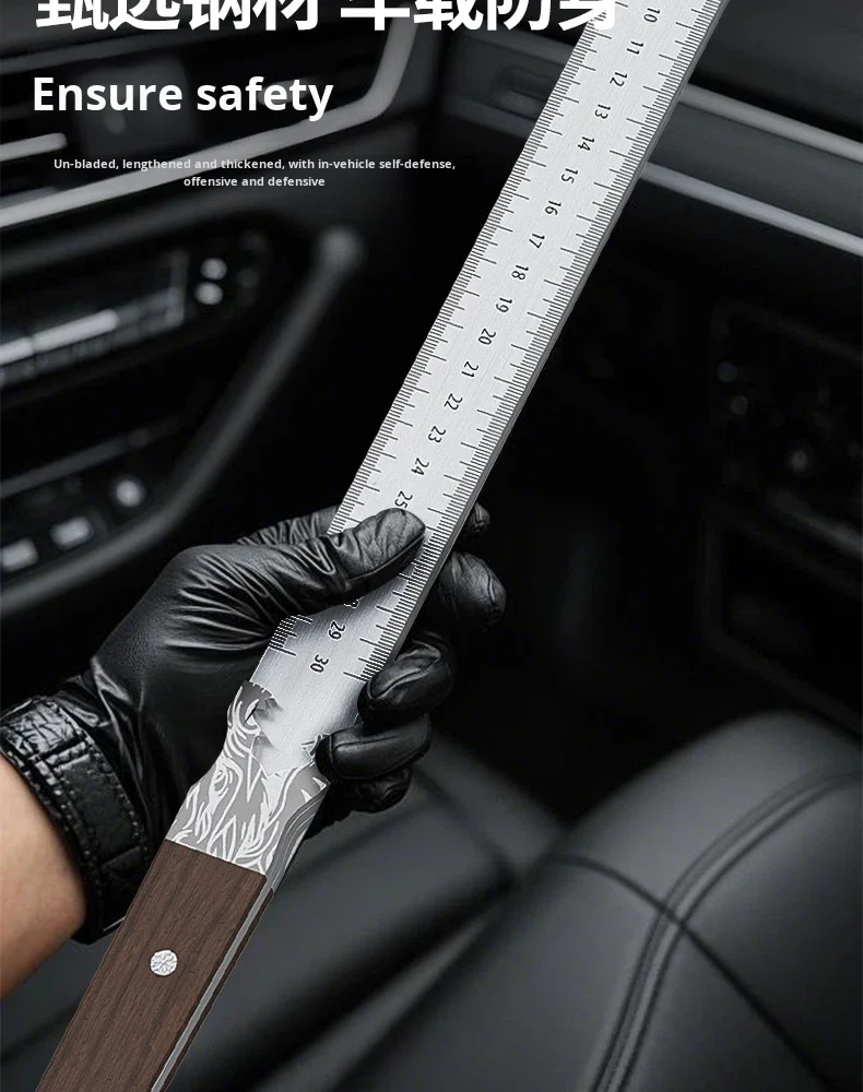 Thickened Stainless Steel Defensive Scale Straight Ruler ...