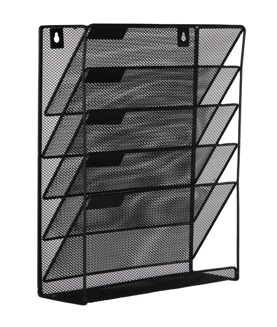 File Organize 6 Tier Metal Mesh Wall Mount Desktop Document Letter Tray