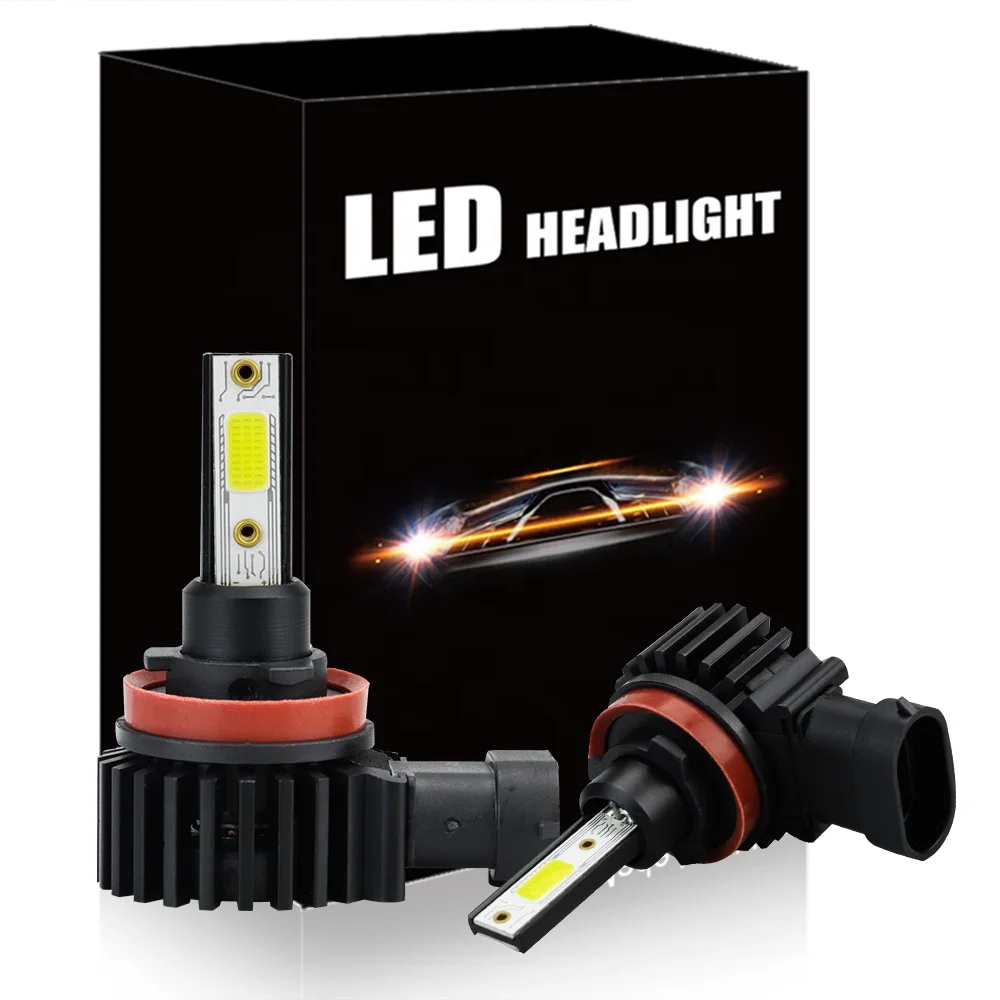 DXZ Auto LED light manufacturer New H8/H9/H11 fog light bulb Car led headlight mini Bulbs 6000k xenon