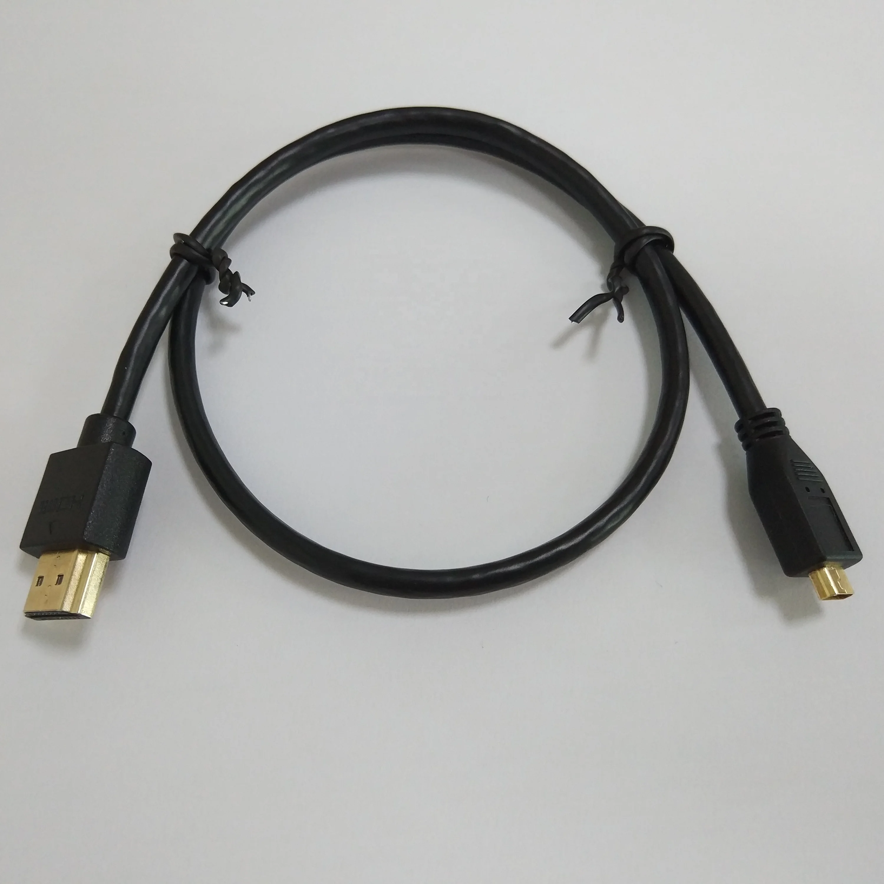 oem manufacture support 4k micro hdmi female to hdmi male cable