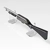 customized 5mm laser cut desktop gun store plexiglass Weapon Brackets display clear Rifle Sword Display Acrylic Stands