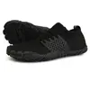 All Black Men More Barefoot Sport Shoes Wide Five Toe Water Shoes Non slip Rubber Sole Couple Aqua Shoes Gym Yoga Men Sneakers