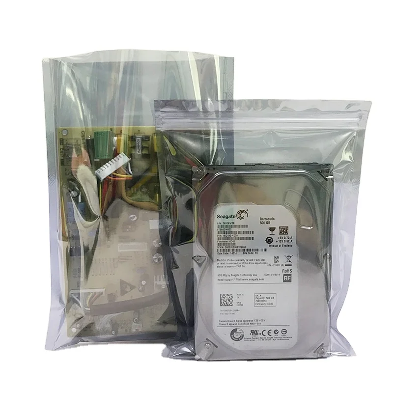 
Electronics Packaging Gusseted ESD Anti-Static Shielding Poly Bag 
