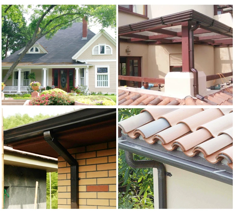 Zxc Pvc Rain Gutter New Design Building Materials China Factory White