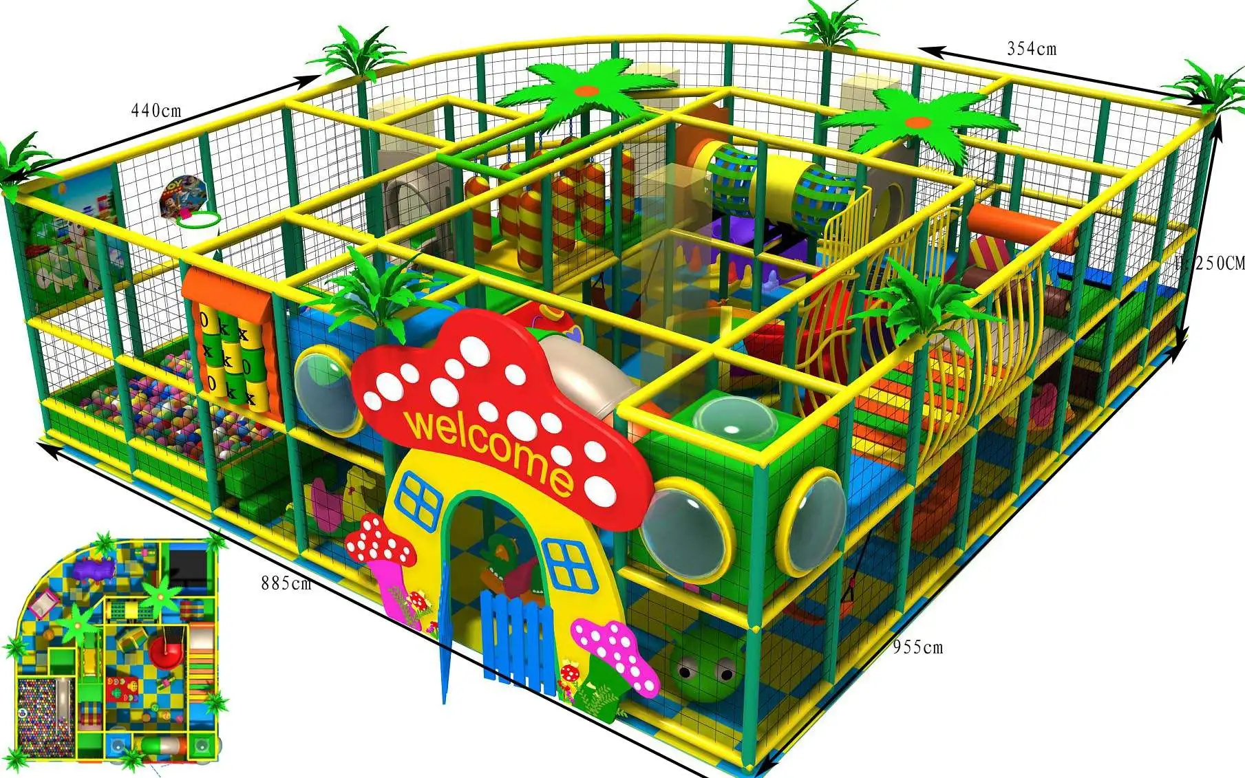 Factory Direct New Style Used Mcdonalds Indoor Playground Equipment