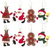 Felt Ornament Set - Includes Reindeer,Santa Claus,Snowman - Cute Christmas Ornaments - Ready to Hang on Christmas Tree