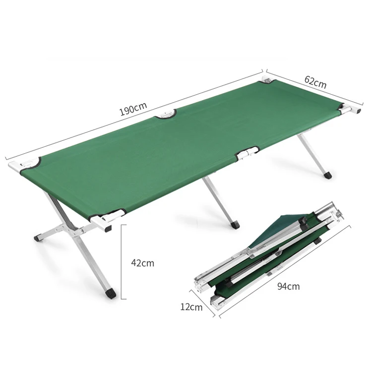 Wholesale Manufacture Folding Camping Bed Portable Bed Antique Metal