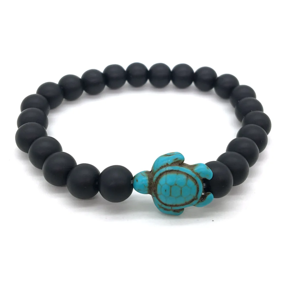 批发便宜的 vsco 珠宝绿松石龟珠妇女龟手镯