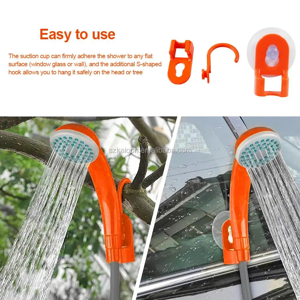 Battery Powered Easy To Use And Store Hand Pump Shower Portable Shower