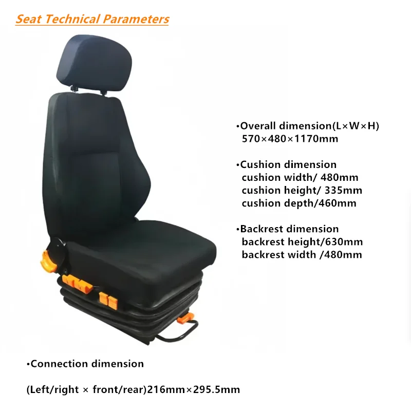 Truck Seat Bus Seat Driver Seating Luxury Pneumatic Suspension System