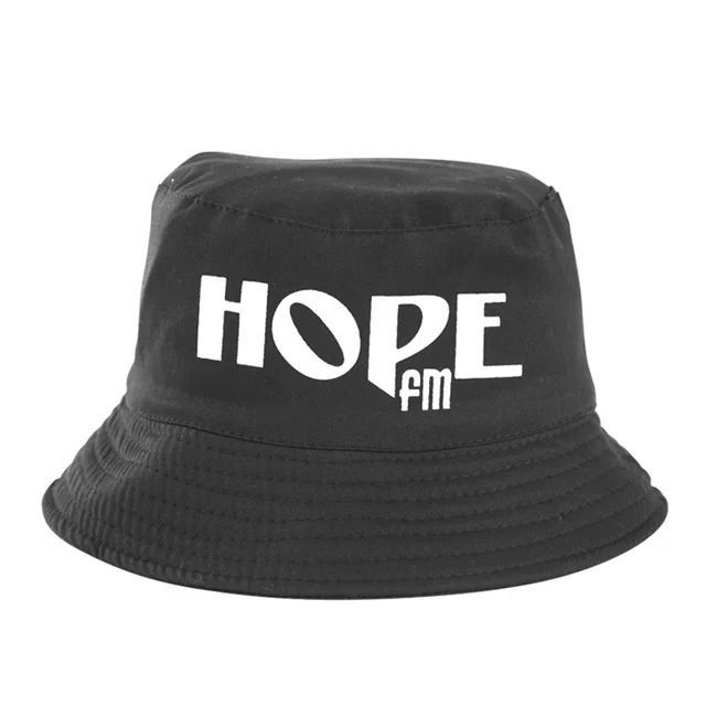 
High Quality Custom Double Plain Black Polyester Printed Embroider Cotton Bucket Hat with Logo 