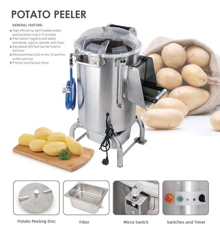 18KG Commercial Potato Peeler Machine