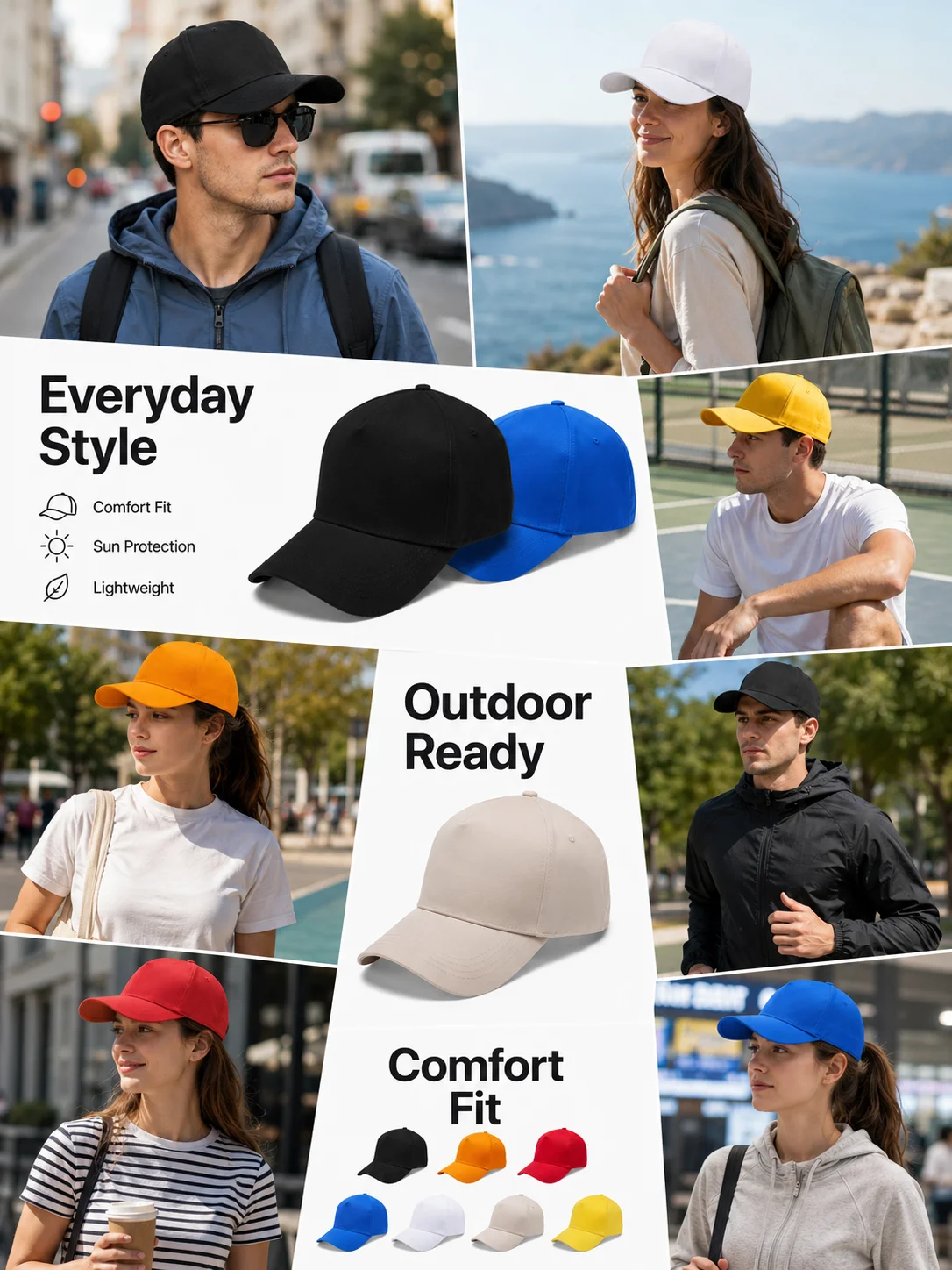Custom Logo Baseball Hat Embroidered Sport Hat Sun Protection Hat Factory Direct OEM Service