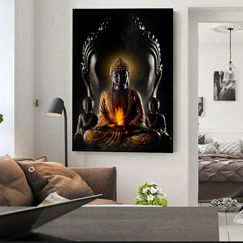 Modern Buddhism Posters and Prints Wall Art Canvas Painting Wall Decoration Lord